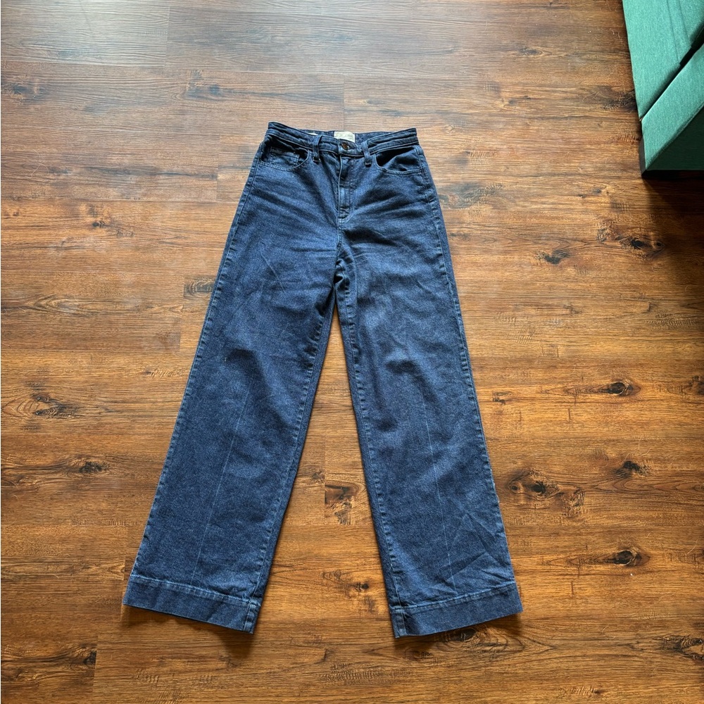 Dark Blue Wide-Leg trouser Jeans